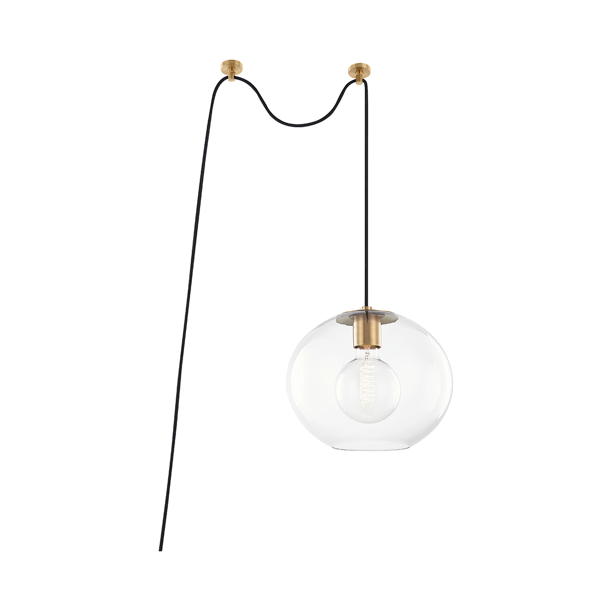 Mitzi Margot Pendant in Aged Brass