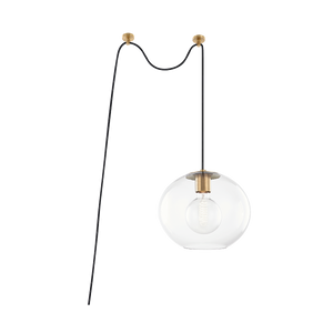 Mitzi Margot Pendant in Aged Brass
