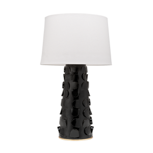 Mitzi Naomi Table Lamp in Black Lustro/gold Leaf Combo
