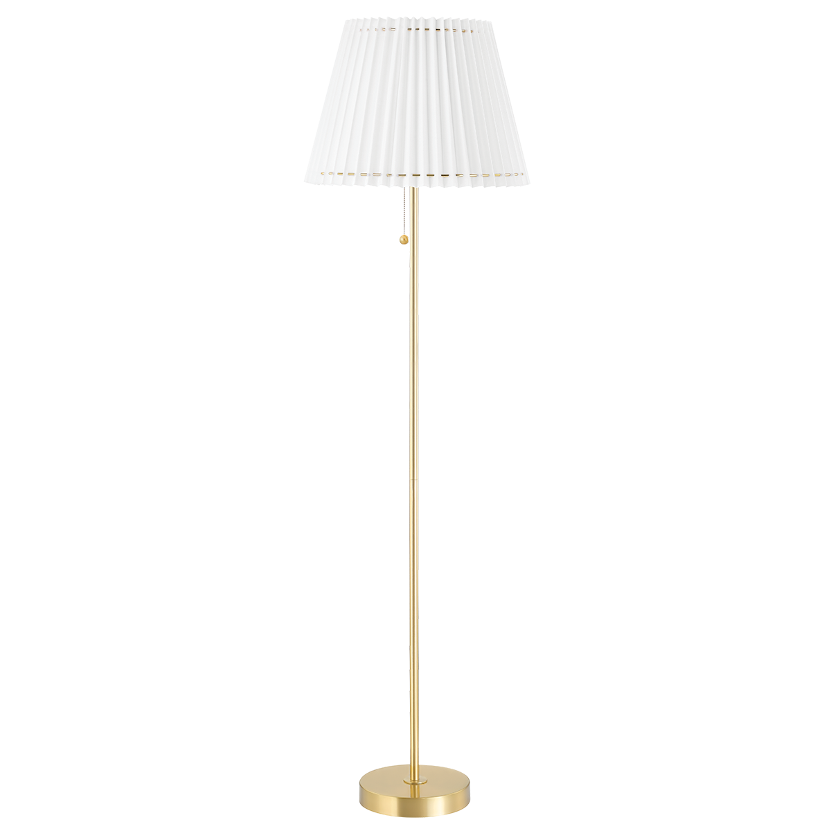 Mitzi Demi Floor Lamp in Aged Brass