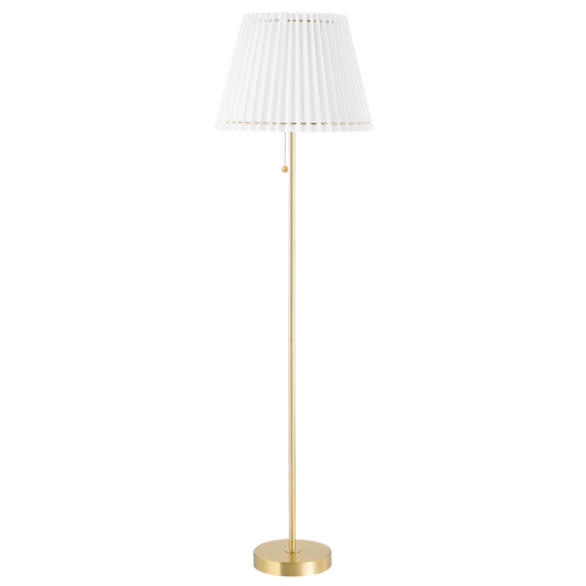Mitzi Demi Floor Lamp in Aged Brass
