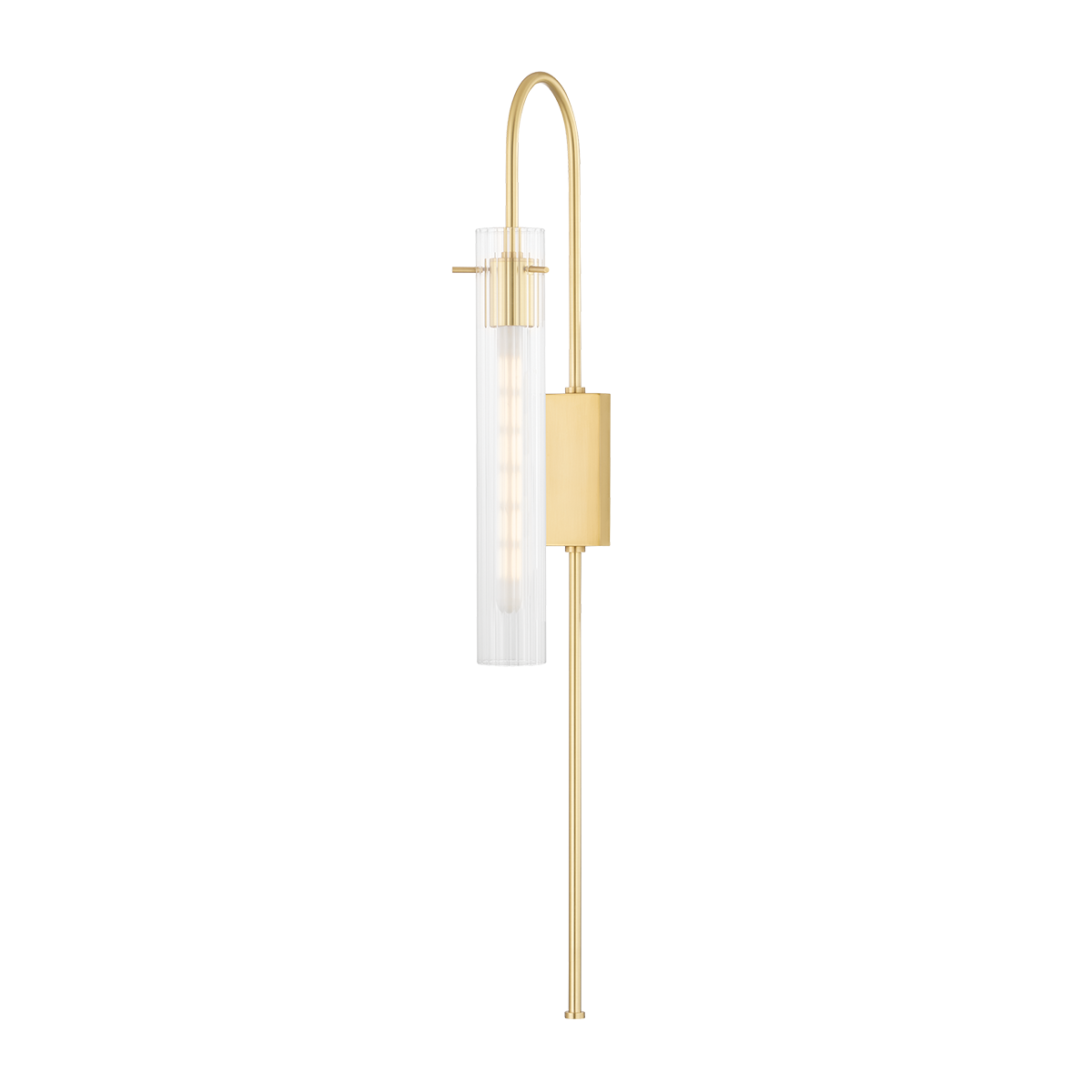 Mitzi Nettie Plug-in Sconce in Aged Brass