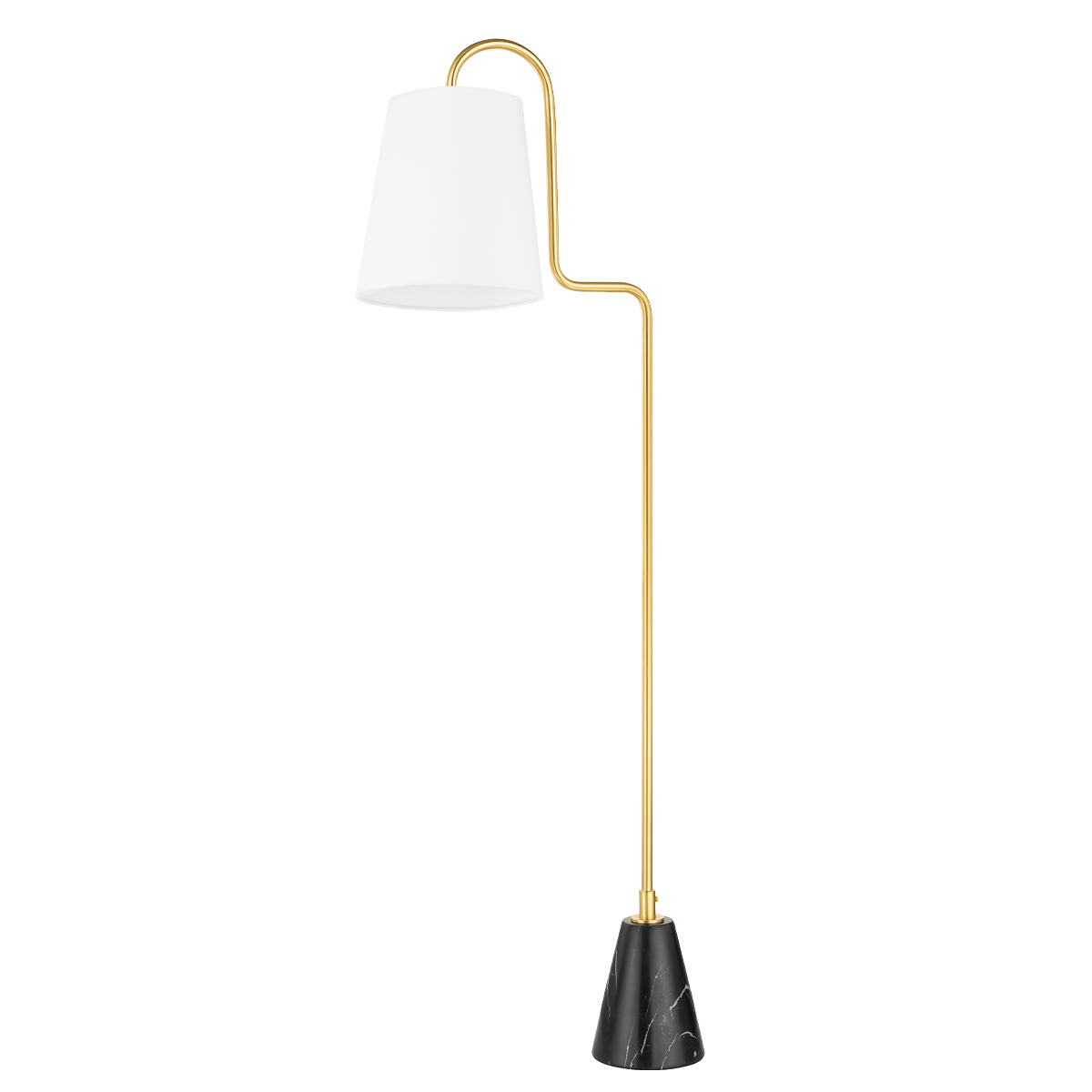 Mitzi Jaimee Floor Lamp in Aged Brass