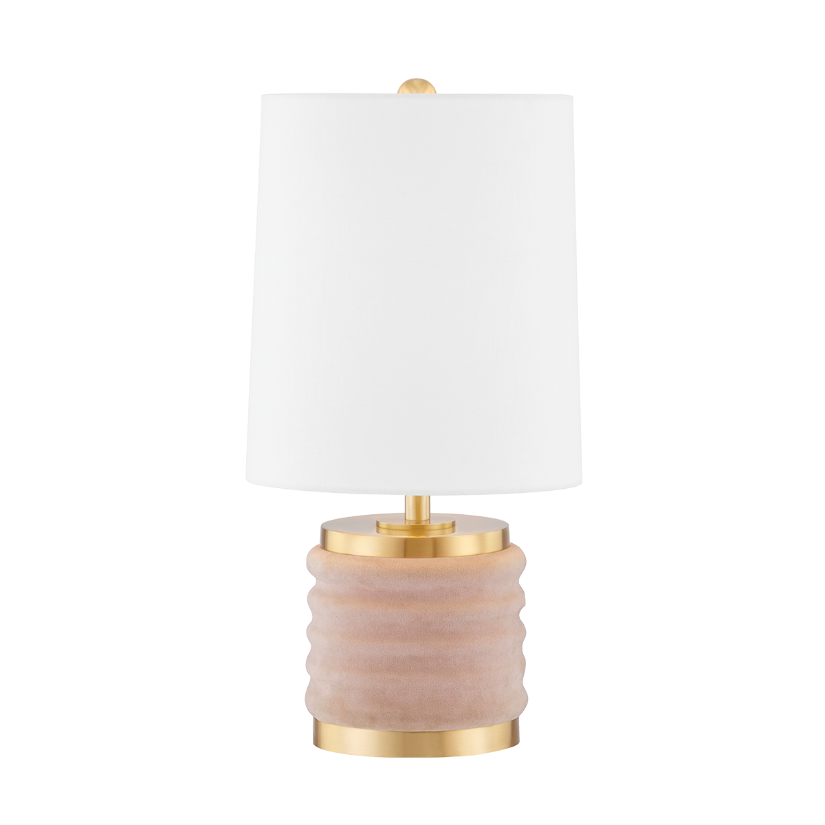 Mitzi Bethany Table Lamp in Aged Brass/blush Combo