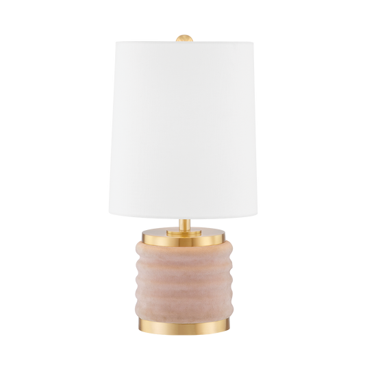 Mitzi Bethany Table Lamp in Aged Brass/blush Combo