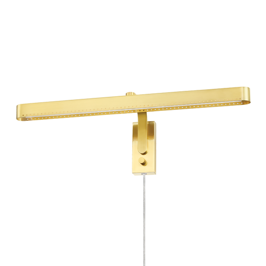 Mitzi Julissa Plug-in Sconce in Aged Brass
