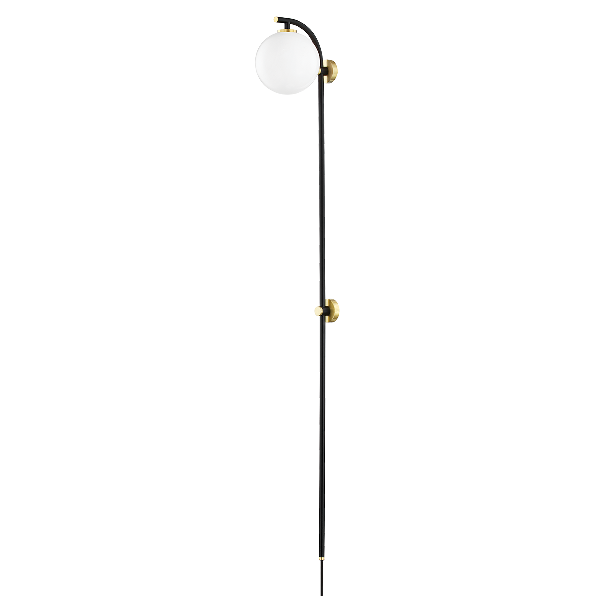 Mitzi Faye Plug-in Sconce in Aged Brass/soft Black