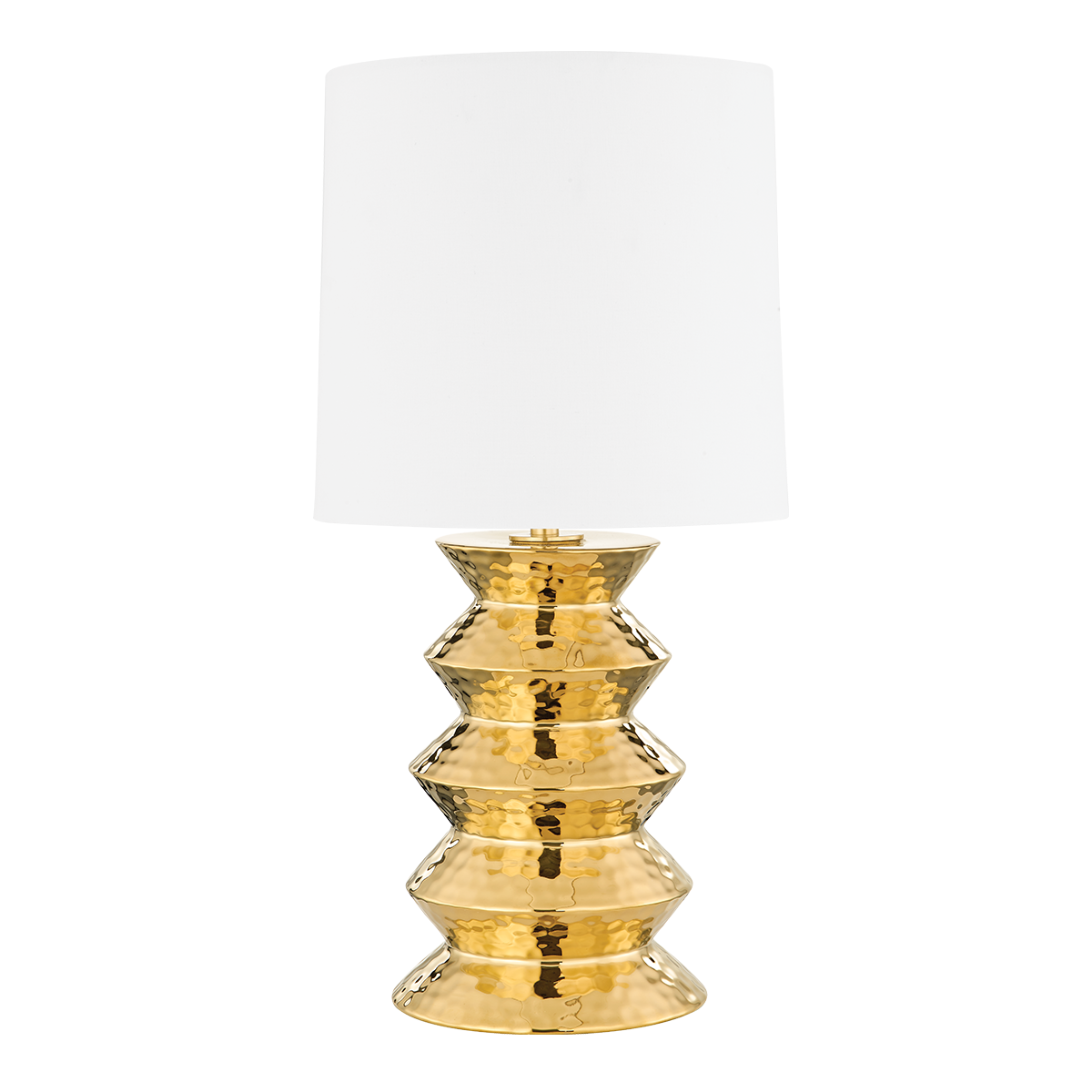 Mitzi Zoe Table Lamp in AGED BRASS CERAMIC GOLD