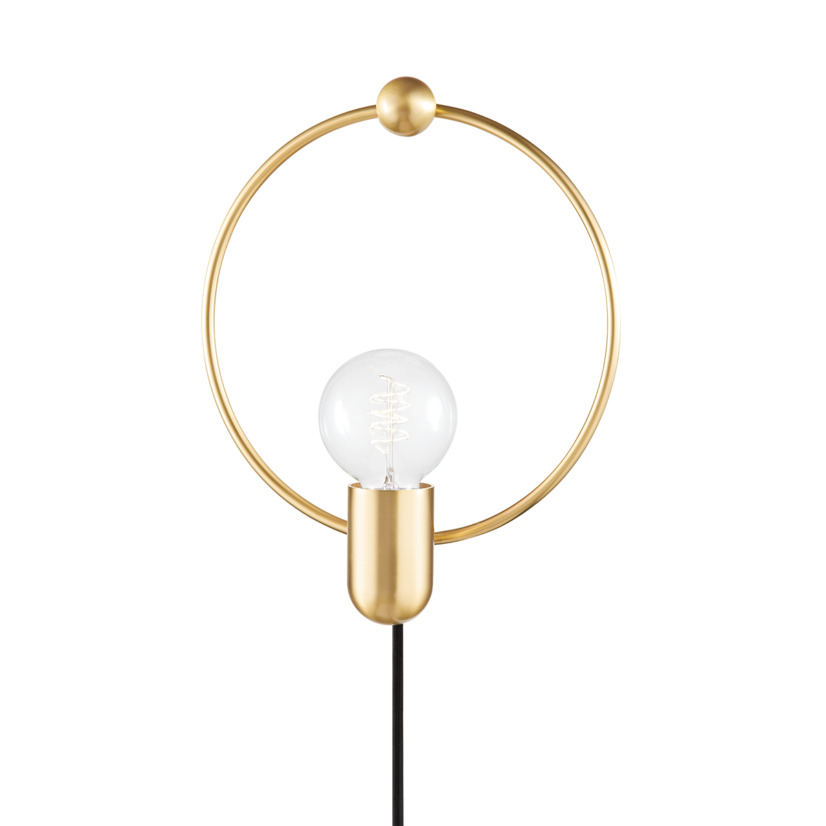 Mitzi Darcy Plug-in Sconce in Aged Brass