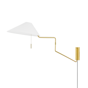 Mitzi Aisa Plug-in Sconce in Aged Brass