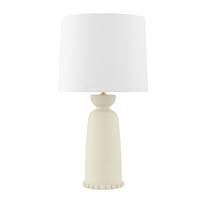 Mitzi Rhea Table Lamp in AGED BRASS/CERAMIC ANTIQUE IVORY