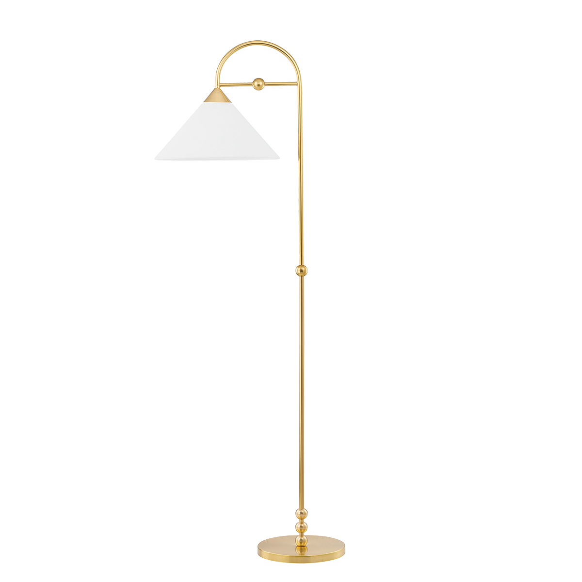 Mitzi Sang Floor Lamp in Aged Brass