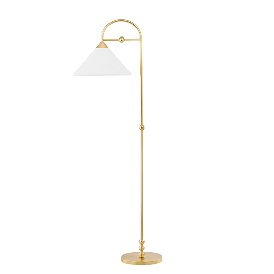 Mitzi Sang Floor Lamp in Aged Brass