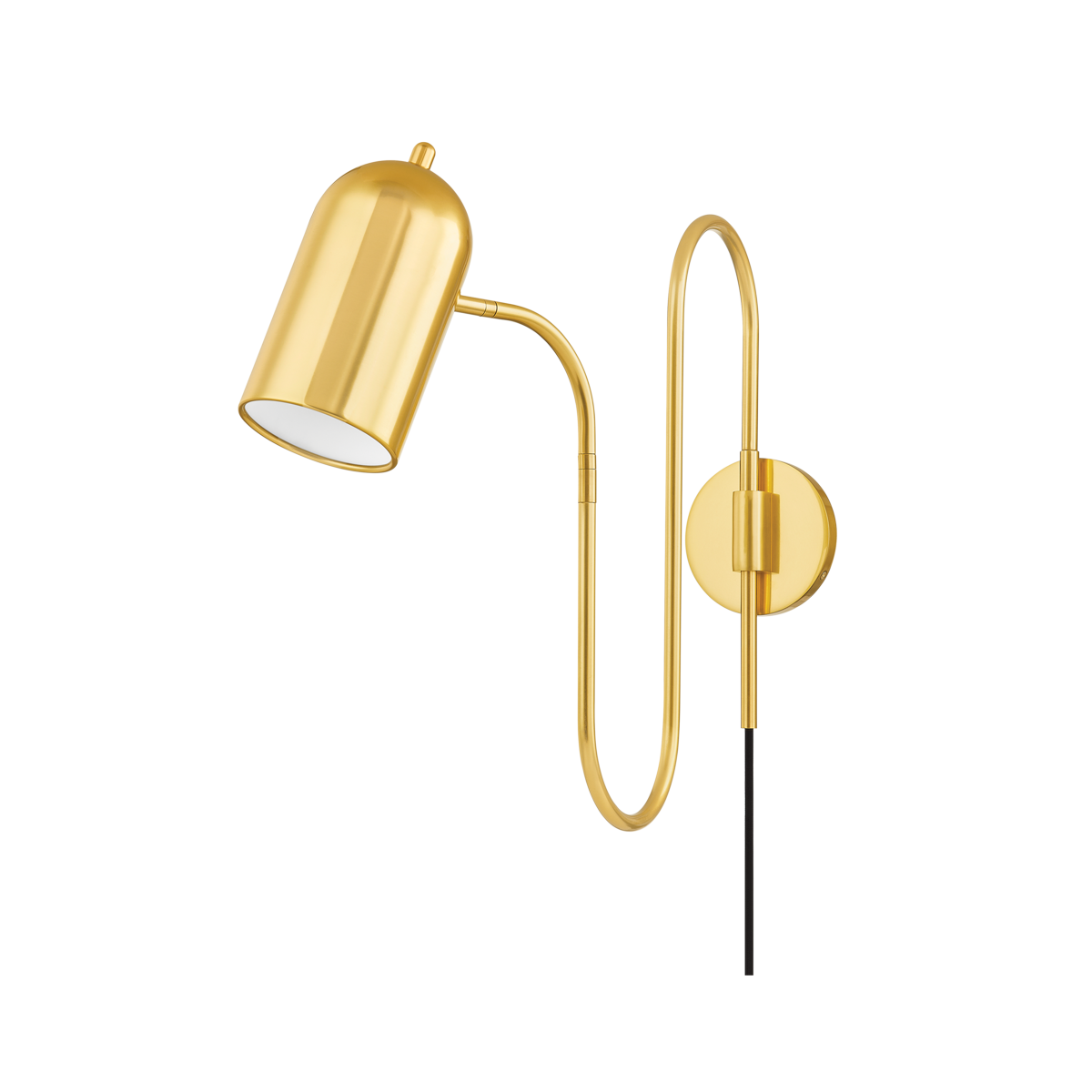 Mitzi ROMEE Plug-in Sconce in AGED BRASS