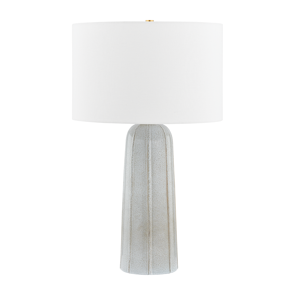 Mitzi KEL Table Lamp in Aged Brass/ Ceramic Reactive Ash