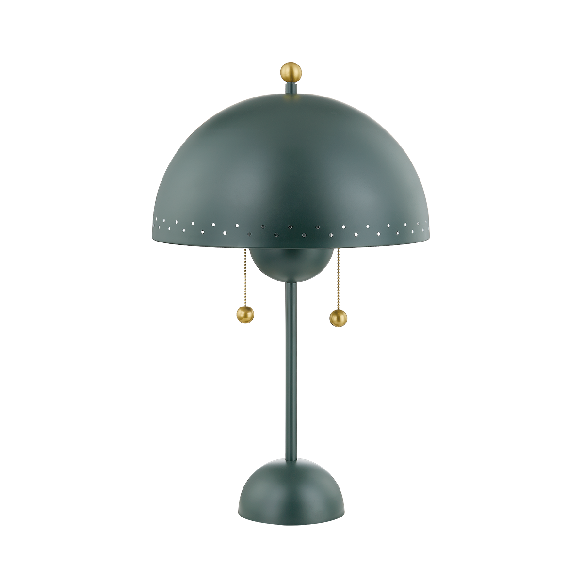 Mitzi Jojo TABLE LAMP in Aged Brass/Soft Studio Green