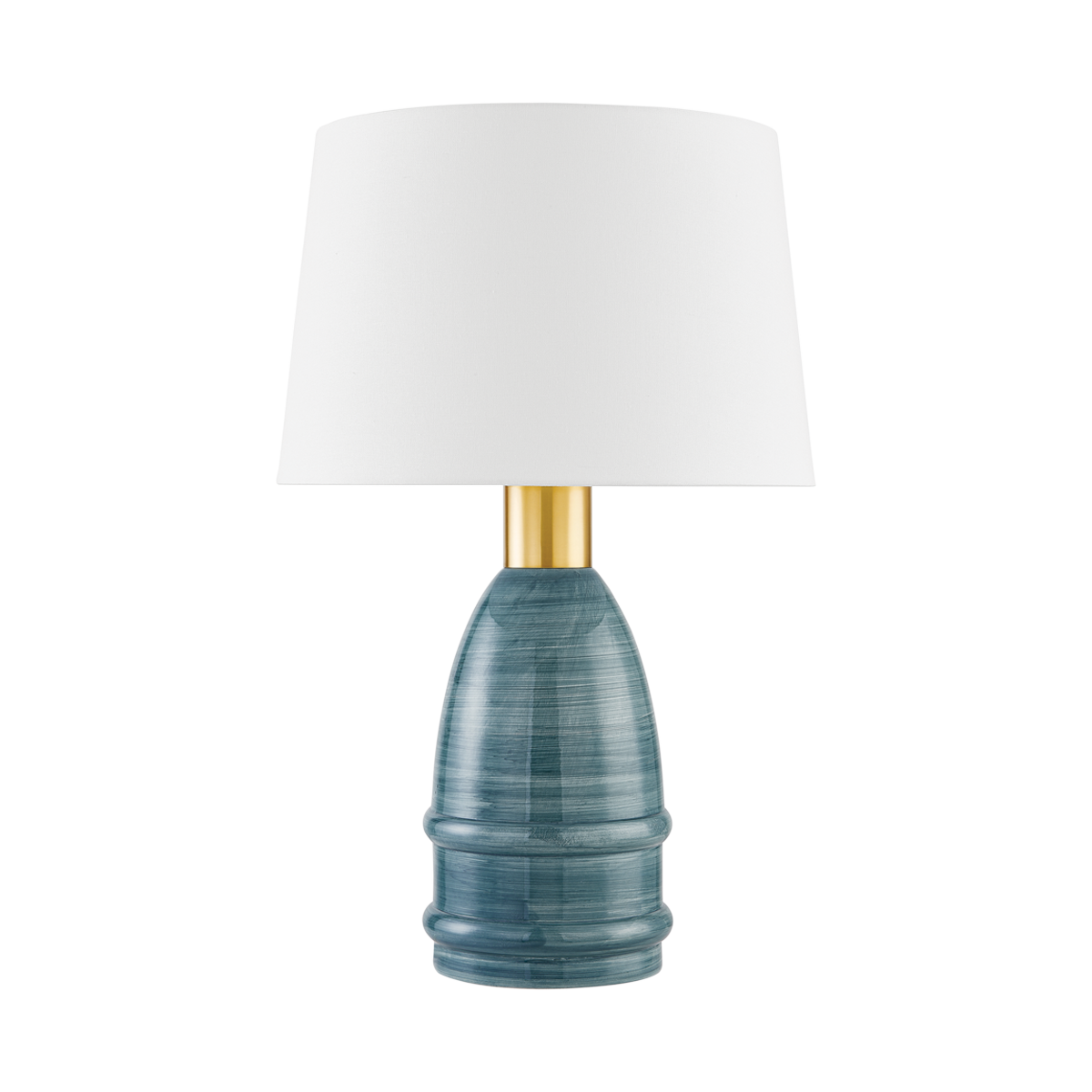 Mitzi Tenley TABLE LAMP in Aged Brass/Ceramic Inchyra Blue
