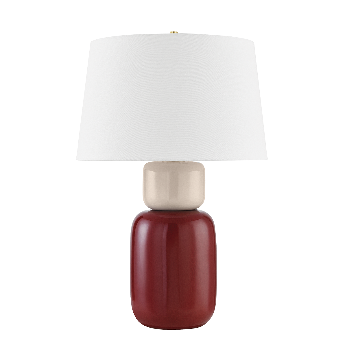 Mitzi Batya TABLE LAMP in Aged Brass/Ceramic Bordeaux Blush