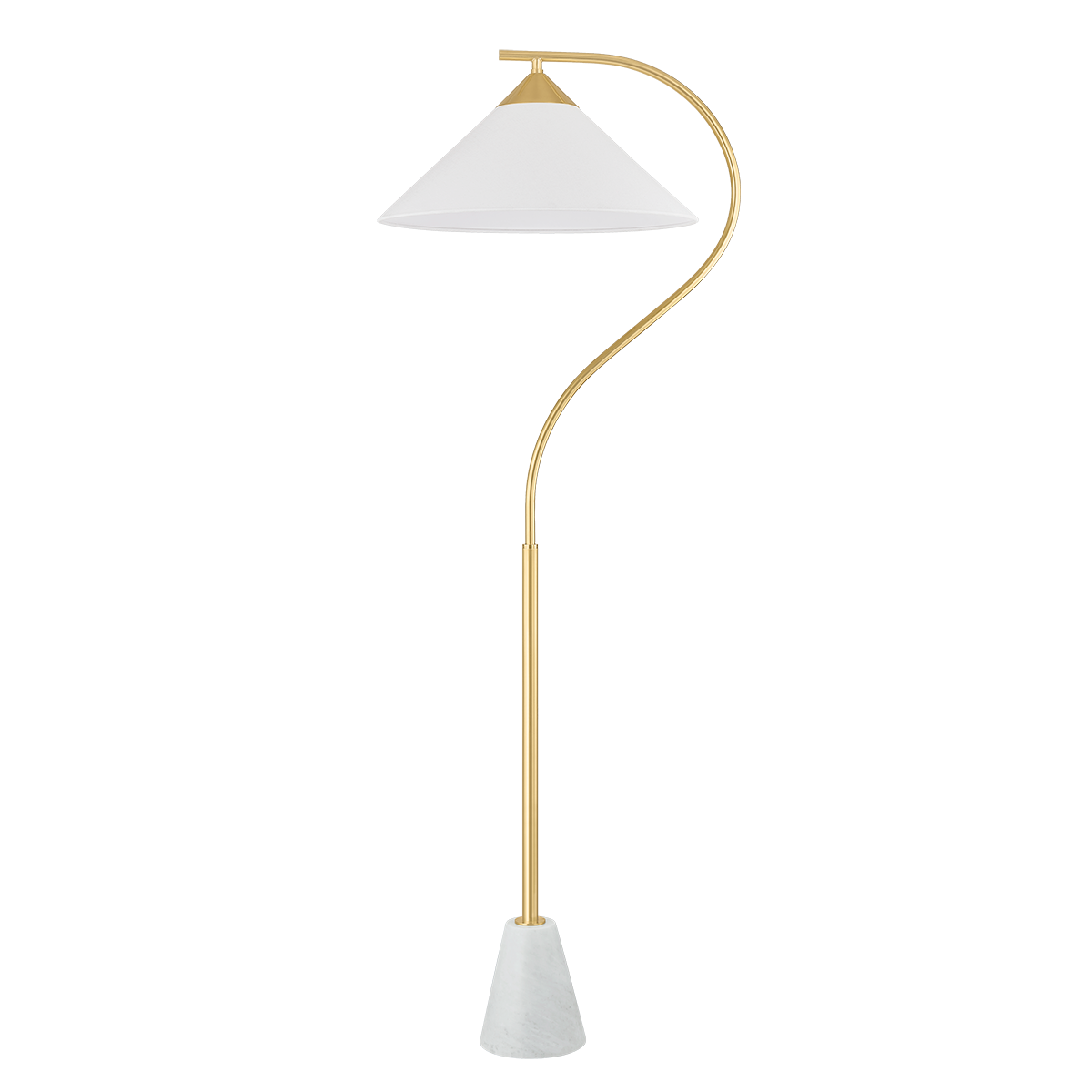 Mitzi BIANCA FLOOR LAMP in AGED BRASS
