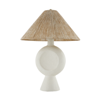 Mitzi CENTELLA Table Lamp in AGED BRASS/WHITE PLASTER