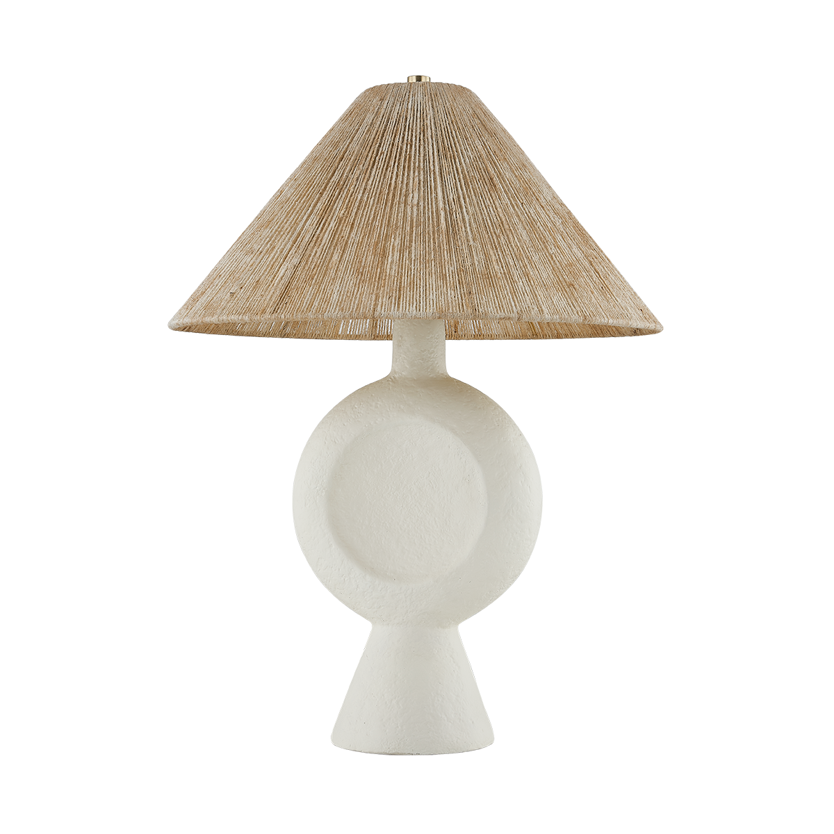 Mitzi CENTELLA Table Lamp in AGED BRASS/WHITE PLASTER