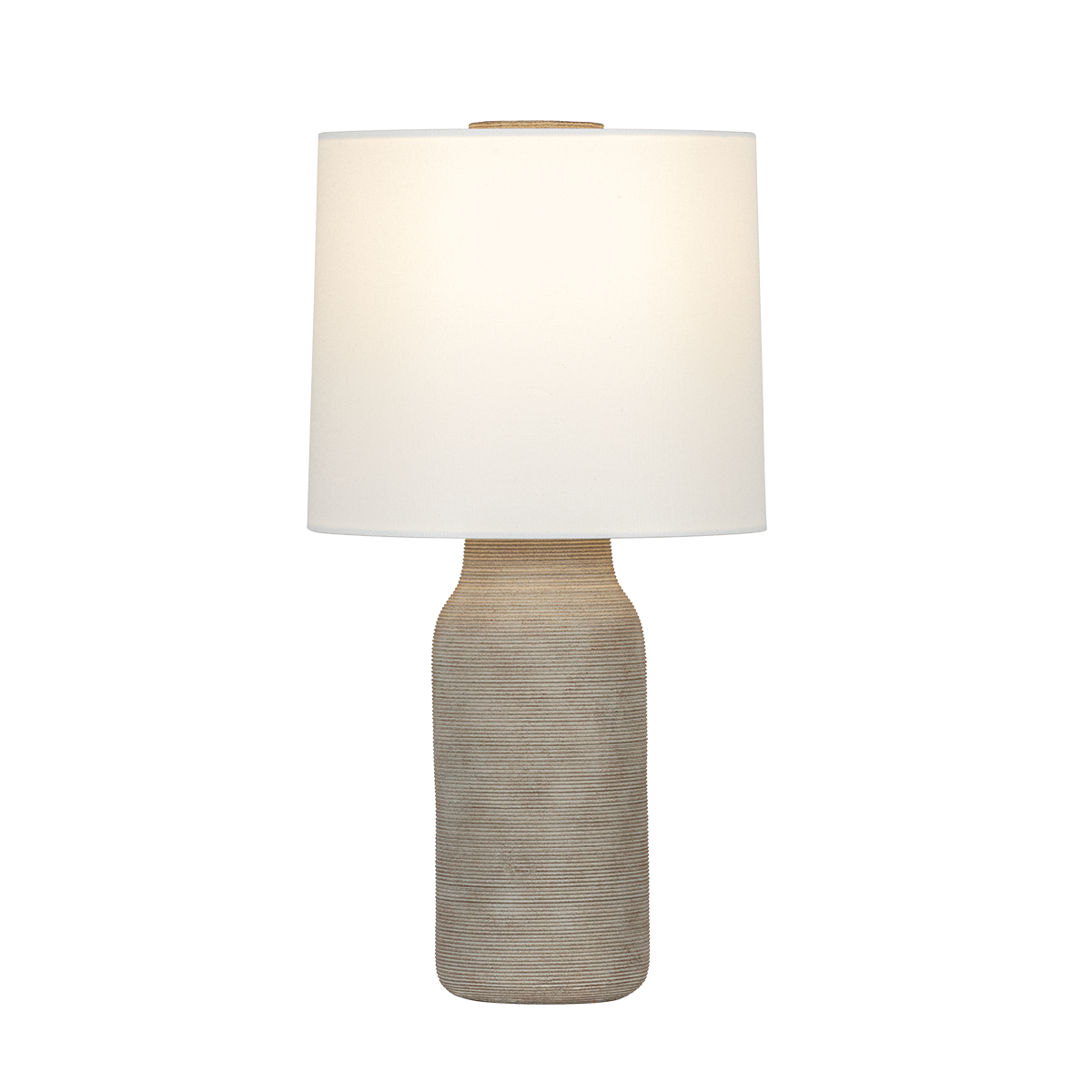 Mitzi STASSI Table Lamp in AGED BRASS/CERAMIC STRIA TERRA