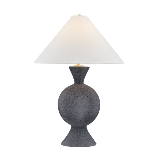 Mitzi ZADEH Table Lamp in AGED BRASS/CERAMIC PALE MIDNIGHT