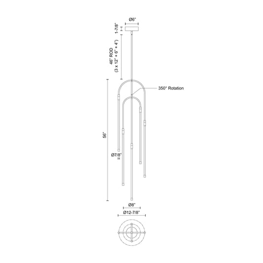 Honour Urban Bronze LED Pendant