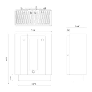 Hounslow 7-in Brushed Nickel LED Wall Sconce