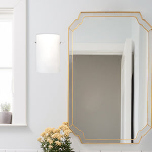 Hudson 9-in Opal Glass 1 Light Wall Sconce
