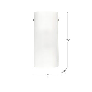 Hudson 13-in Opal Glass 2 Lights Wall Sconce