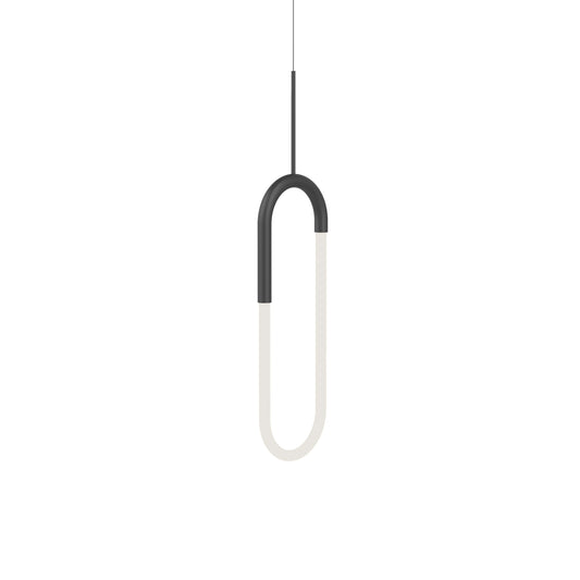Huron 8-in Brushed Gold LED Pendant