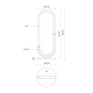 Huron Brushed Gold LED Table Lamp