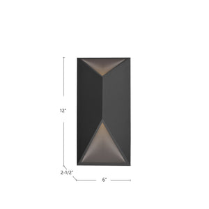 Indio 12-in Bronze LED Exterior Wall Sconce