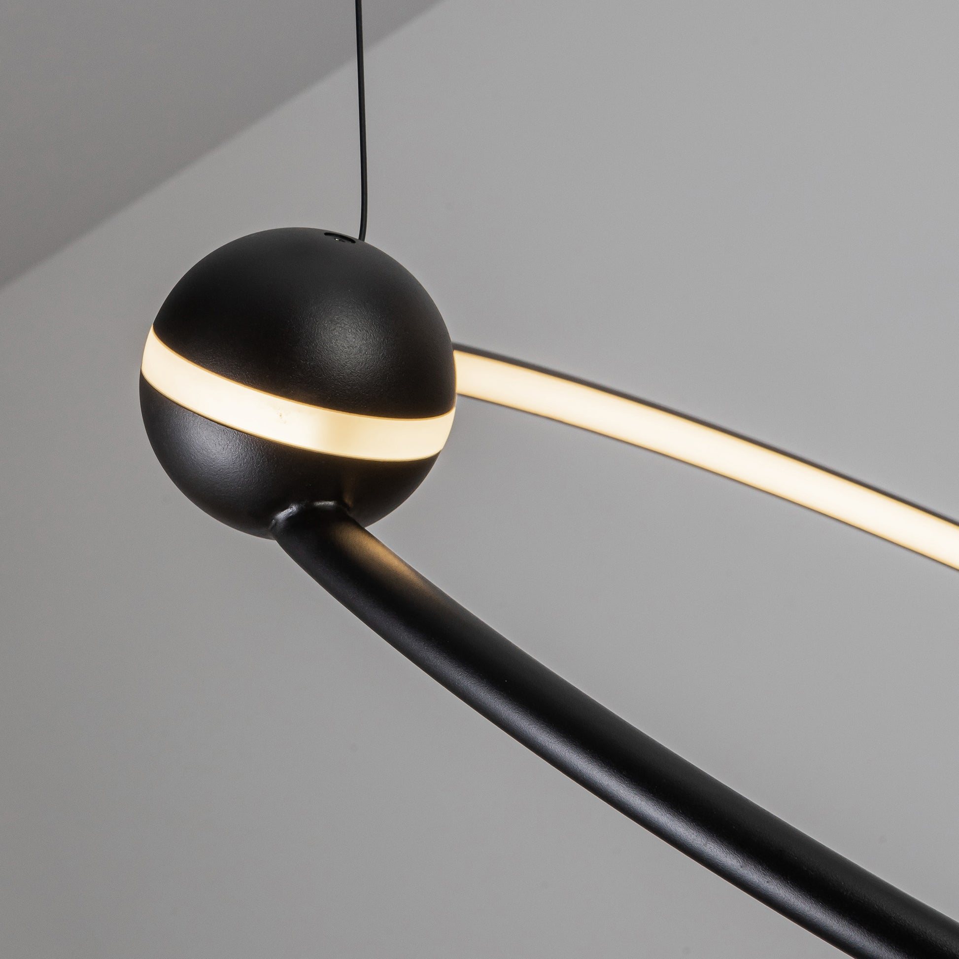 Isho 2 Head Black LED Chandelier