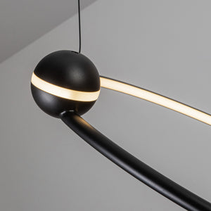 Isho 2 Head Black LED Chandelier