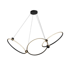 Isho 3 Head Black LED Chandelier