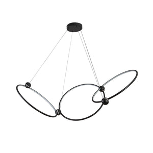 Isho 3 Head Black LED Chandelier