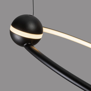 Isho 3 Head Black LED Chandelier