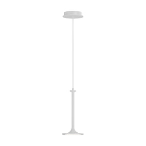 Issa 6-in Matte Black LED Pendant