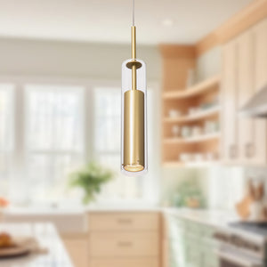Jarvis 3-in Brushed Gold 1 Light Pendant