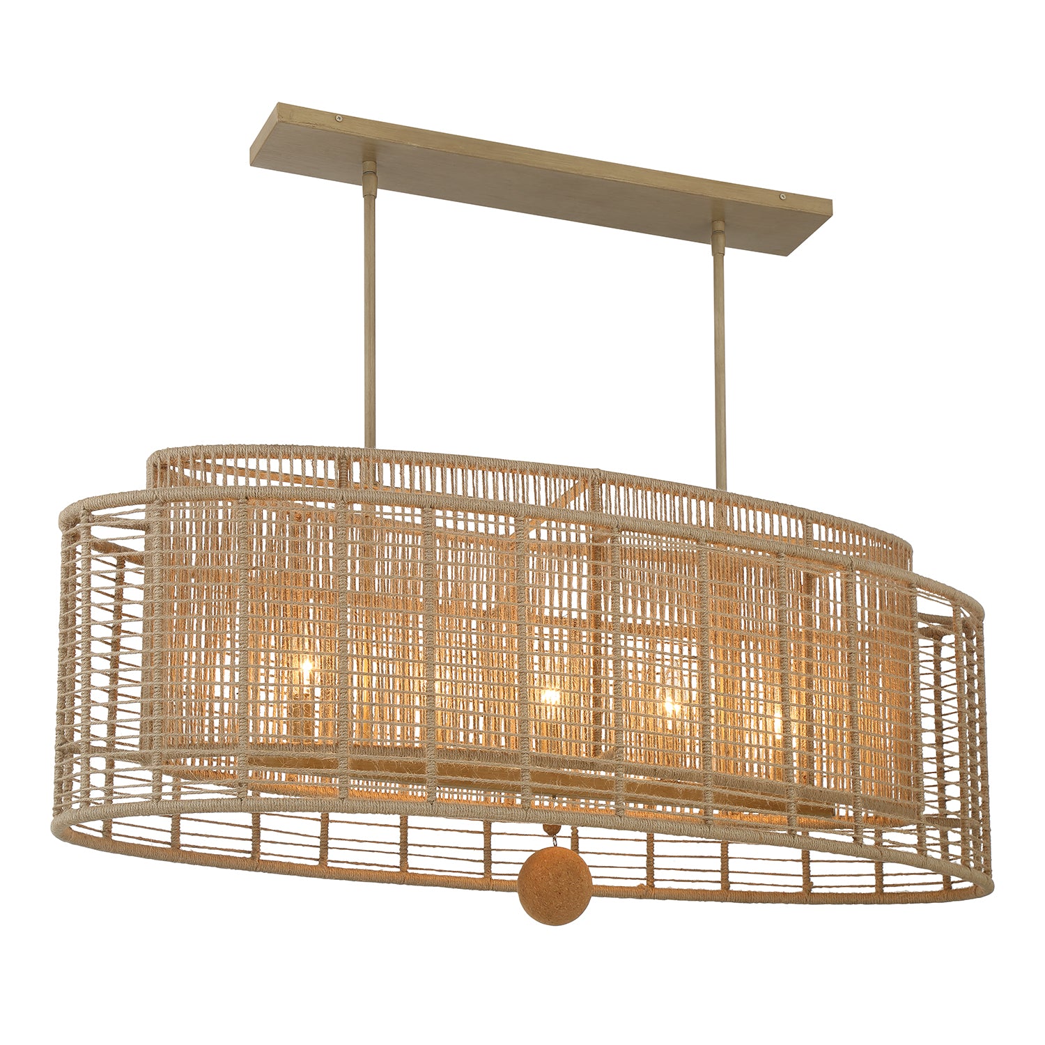 Jayna 41.75'' Linear Oval Chandelier