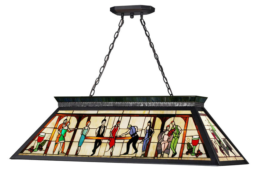 Tiffany Billiard 4 Light Billiard 4 x 100W - Medium