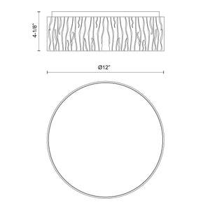 Kensington 12-in Flush Mount