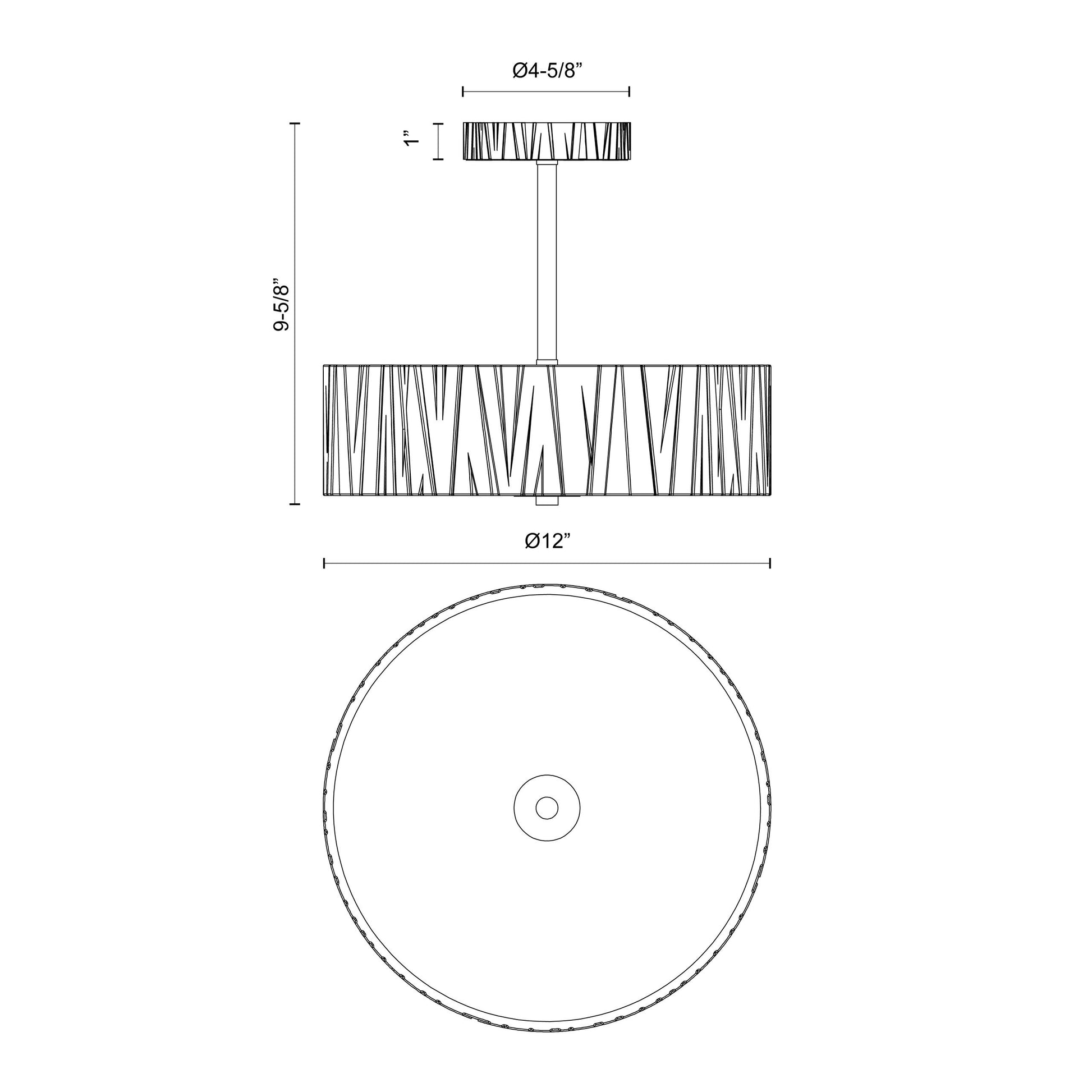Kensington 12-in Flush Mount