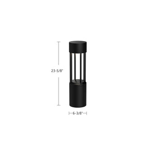 Knox 24-in Black LED Exterior Bollard