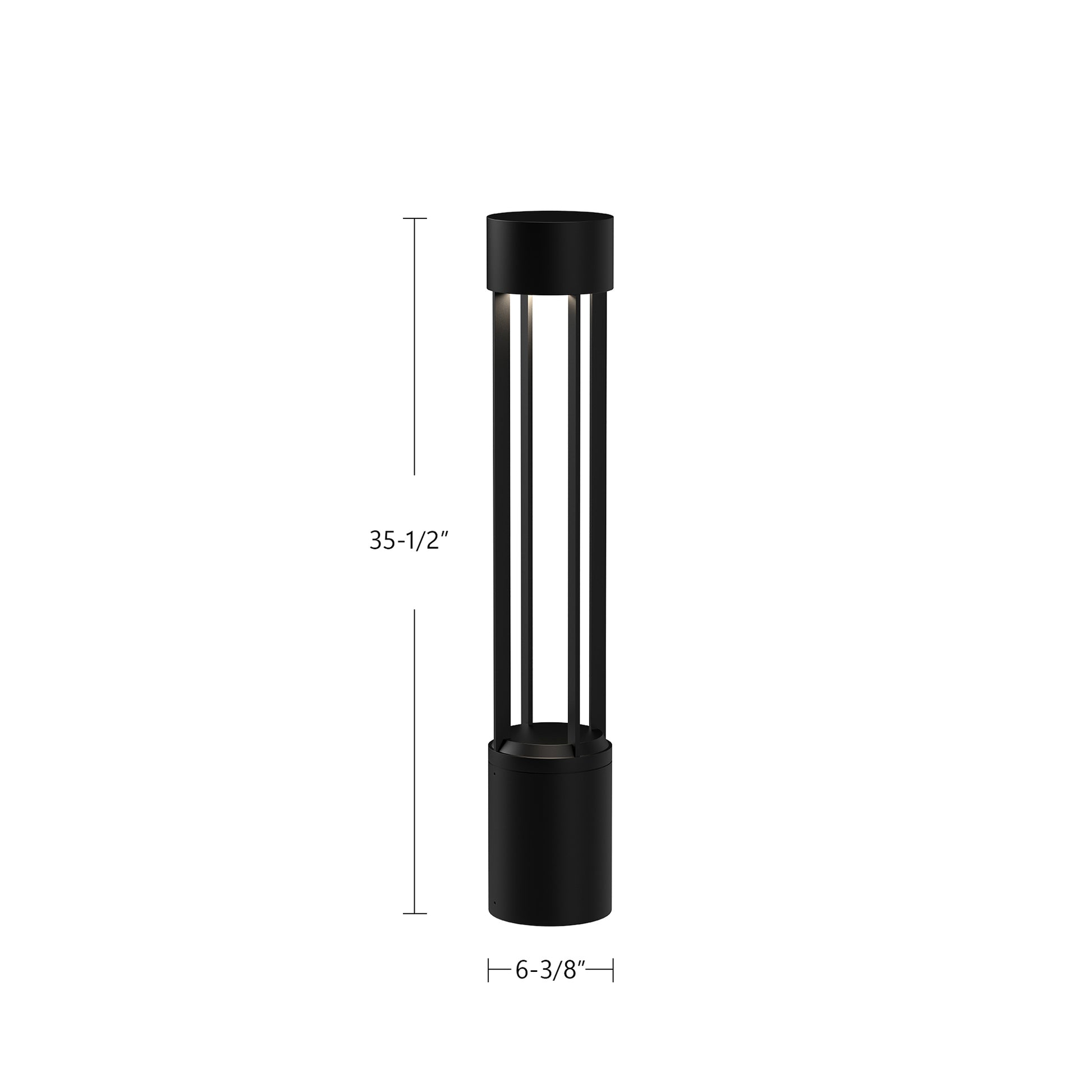 Knox 36-in Black LED Exterior Bollard
