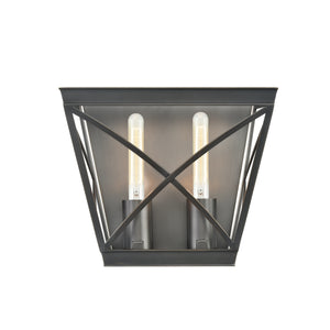 Lattice Vintage Brass 2 Lights Wall/Vanity
