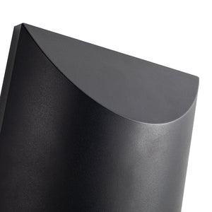 Lenox 8-in Black LED Exterior Wall Sconce