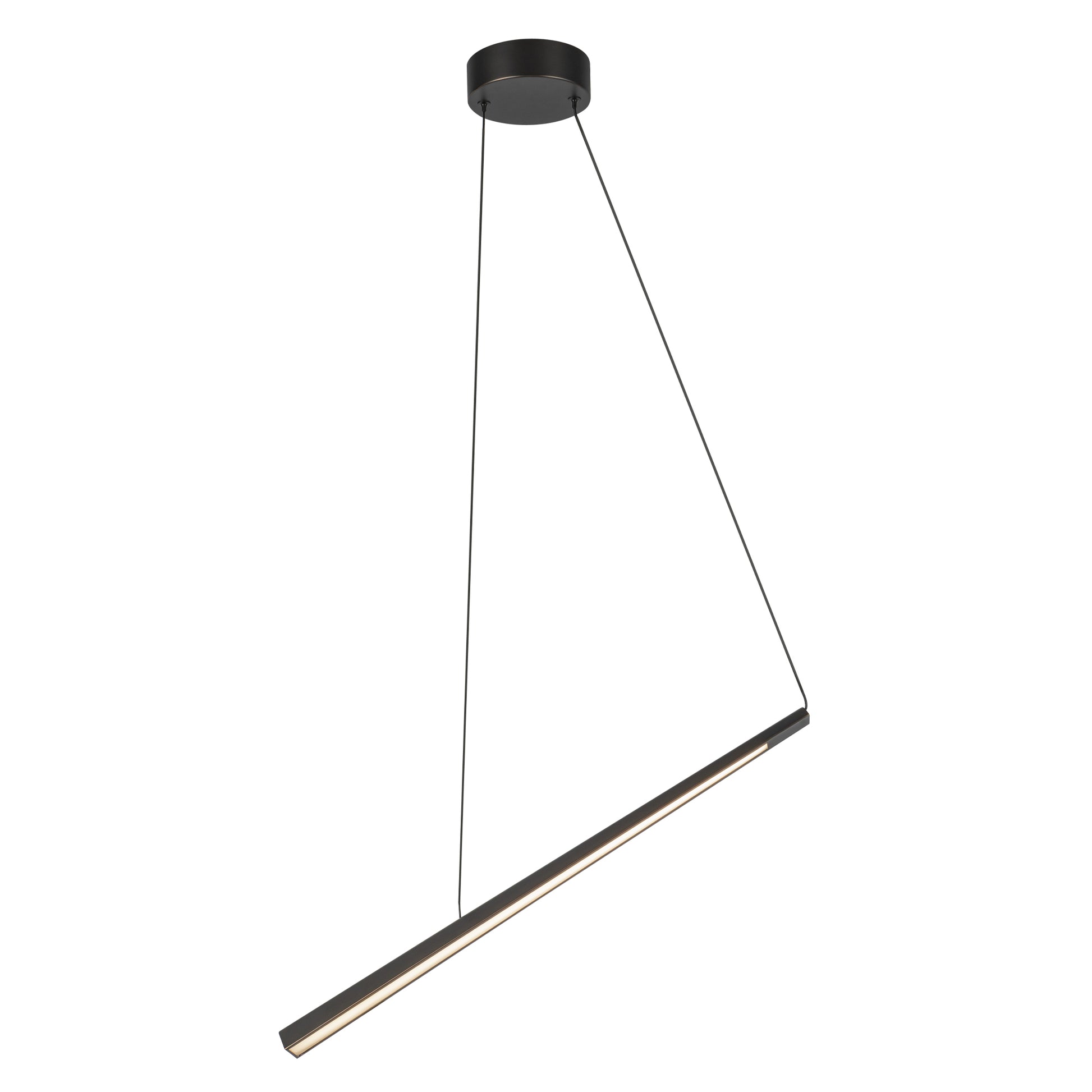 Lex 24-in Vintage Brass LED Linear Pendant